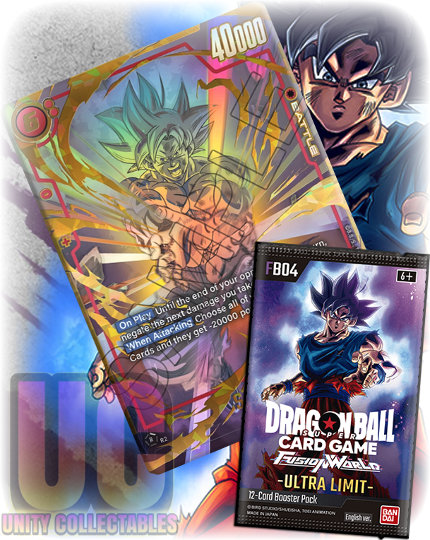 x1 DBS FB04 Booster Pack - DBS TCG Dragon Ball Super Fusion World FB04 Ultra Limit English