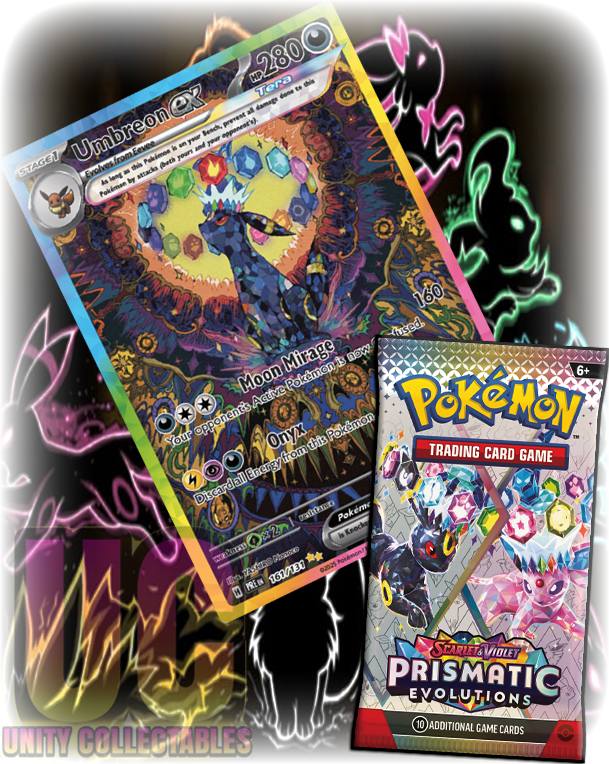 x1 Prismatic Evolutions Booster Pack - Pokemon Scarlet & Violet Prismatic Evolutions English