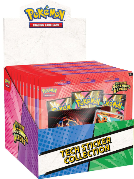 Pokemon Ascended Heroes Tech Sticker Collection Display Case