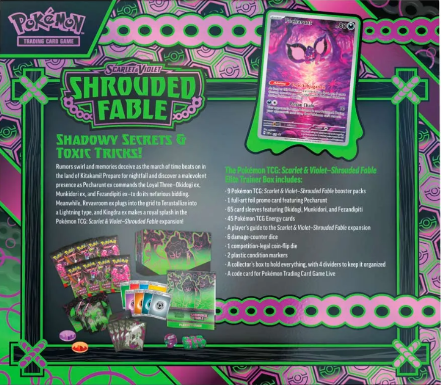 Pokemon Scarlet & Violet Shrouded Fable Elite Trainer Box