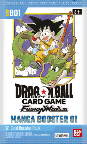 x1 DBS SB01 Booster Pack - DBS TCG Dragon Ball Super Manga Booster 01 English