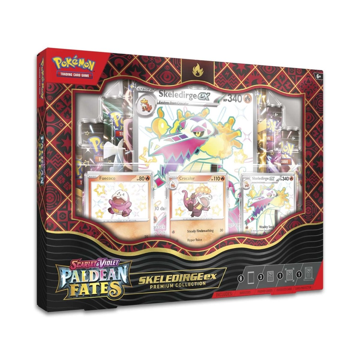 Pokemon Paldean Fates Skeledirge EX Premium Collection